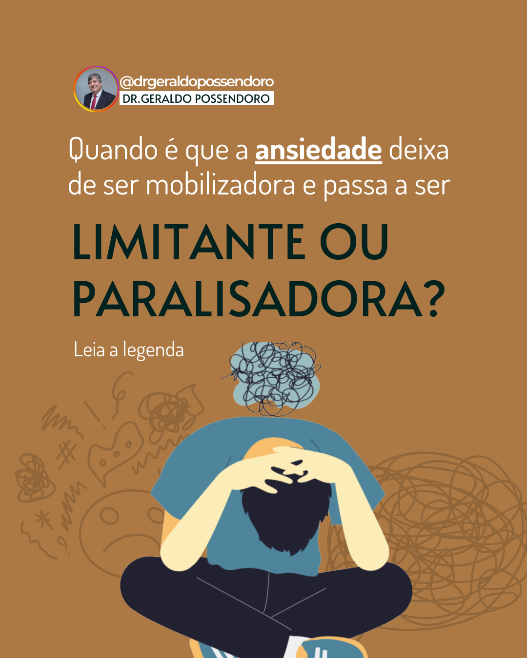 Leia mais sobre o artigo Quando é que a ansiedade deixa de ser mobilizadora e passa a ser limitante ou paralisadora?