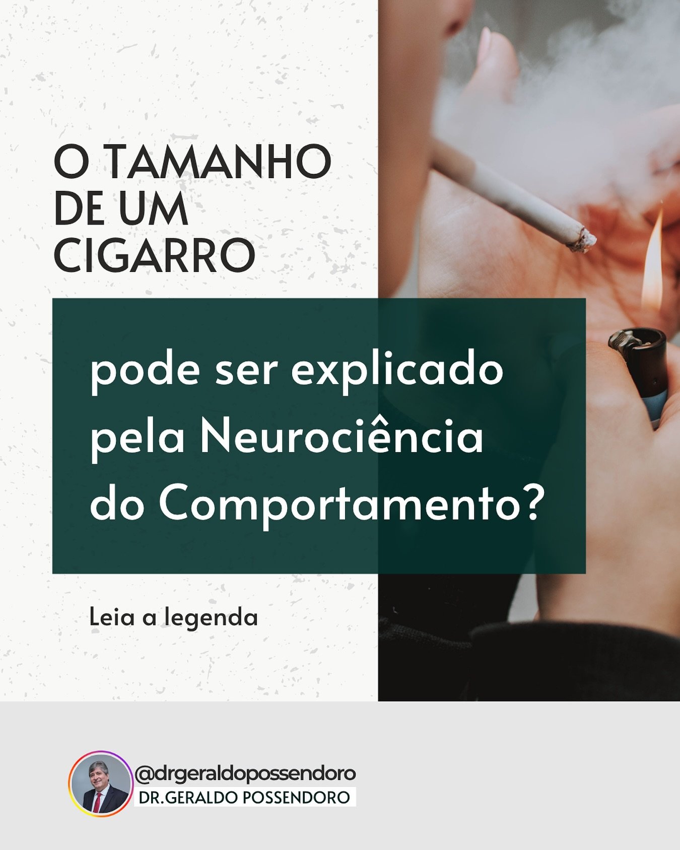Leia mais sobre o artigo O tamanho de um cigarro pode ser explicado pela Neurociência do Comportamento?